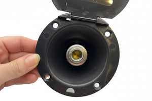 Airstream 3.625" Non-potable Sprayer Port, Black - 943957