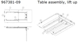 Airstream Table Assembly, Lift Up - 967381-09 