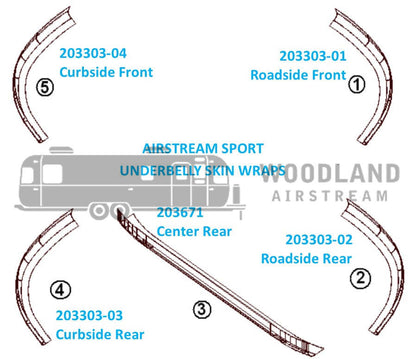 Banana Wrap, Black Roadside Rear for Airstream Bambi Sport 16' and 22' - 203303-03