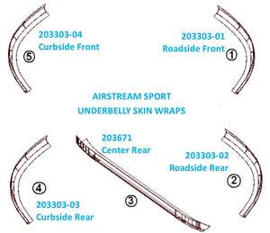 Banana Wrap, Black Roadside Rear for Airstream Bambi Sport 16' and 22' - 203303-03