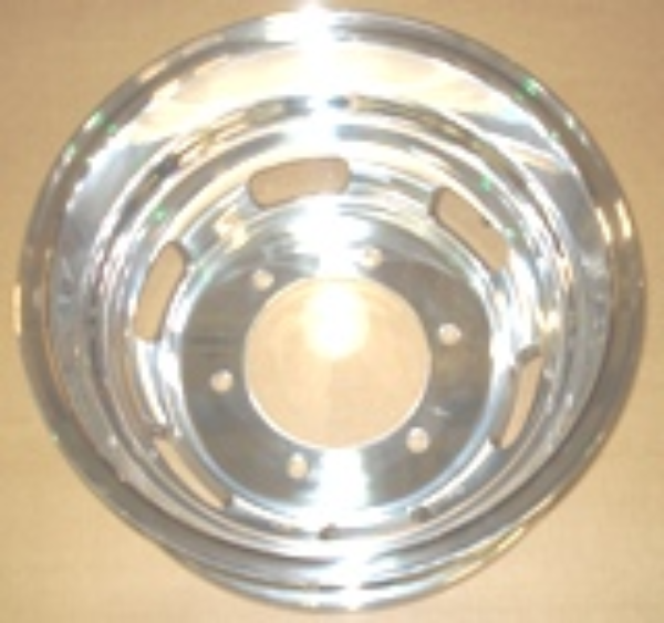 Airstream Polished Inside/Outside Wheel 16 x 5.5 JG With Durabright Finish, Front 411004-08