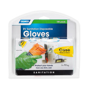 Camco 40285 RV Sanitation Nitrile Gloves, Green