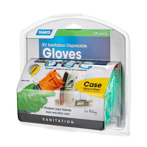 Camco 40285 RV Sanitation Nitrile Gloves, Green