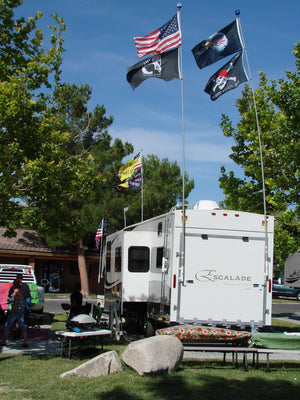 22' Telescoping RV Flagpole | Fiberglass Flagpole