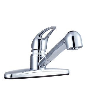  Dura Faucet DFPK100CP Non-Metallic Pull-Out Kitchen Faucet, Chrome
