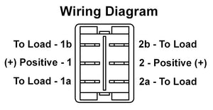 JR Products 12835 Heavy Duty On/Off/Momentary-On RV Switch, W