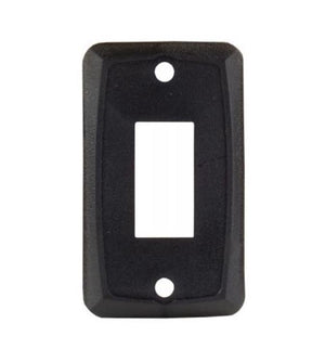 JR Products 12855 Single Opening Switch Plate Cover, Black