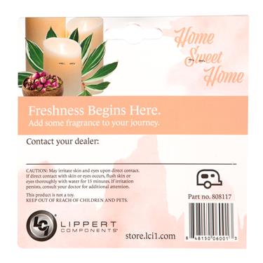 Lippert "Home Sweet Home" Air Freshener Travel Trailer Design, Cinnamon & Spice