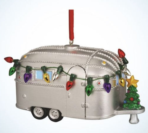 Airstream Light Up Resin Ornament