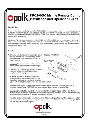 Airstream Audio Marine Remote Control by Polk - 512835-02