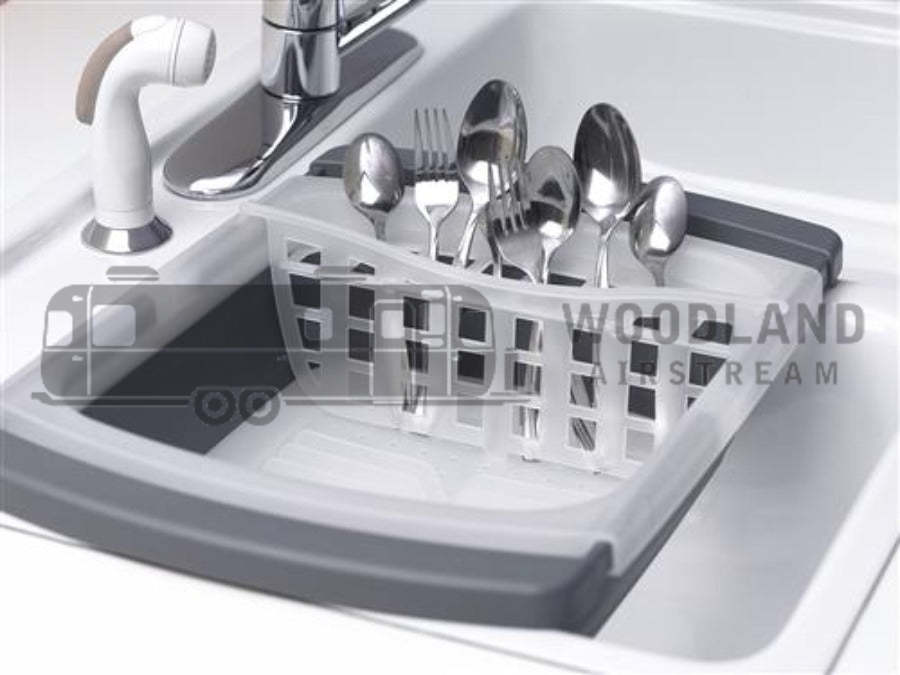 Prepworks CDD-20GY Over-The-Sink Collapsbile Dish Drainer Extends from 16.5" to 26.75"