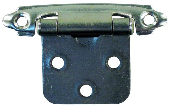 JR Products 70575 Self-Closing Flush Mount Hinge - Satin Nickel