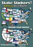 STATE STICK RV Trailer Sticker MAP Travel Map Sticker