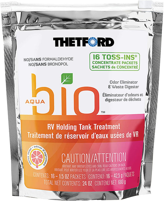  Thetford 96590 Aquabio™ Toss-In Pack Holding Tank Treatment, 1.5 oz., Pack of 16