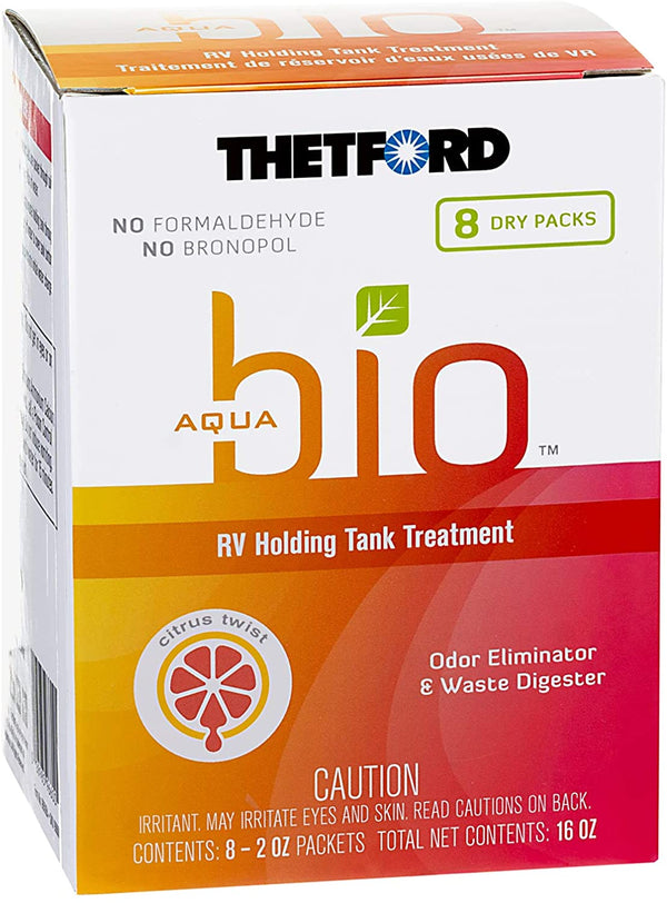 Thetford 96600 Aquabio™ Dri Pack Holding Tank Treatment, 2 oz., Pack of 8