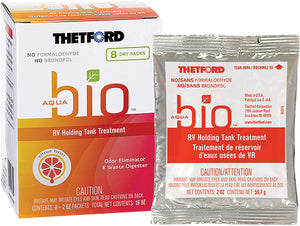 Thetford 96600 Aquabio™ Dri Pack Holding Tank Treatment, 2 oz., Pack of 8