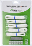 United Shade 650000 Pleated Shade First Aid Repair Kit, White