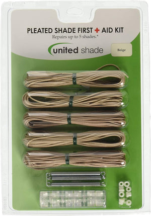 United Shade 650004 Pleated Shade First Aid Repair Kit, Beige