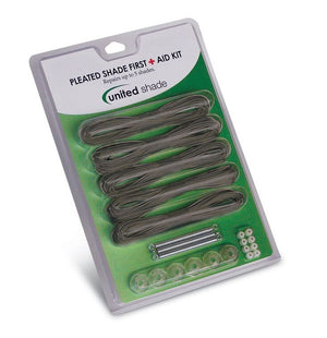 United Shade 650020 Pleated Shade First Aid Repair Kit, Grey