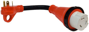 Valterra A10-3050HD Dogbone Style Mighty Cord Detachable 12" RV Adapter Cord with Handle