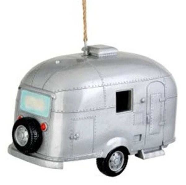 Vintage Silver Trailer Birdhouse VTS-564