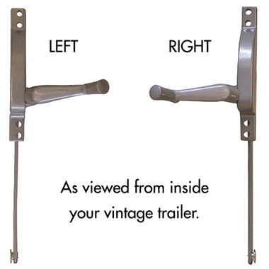 Clearview Window Operator Assembly, Right Hand for Airstream and Other Vintage Trailers - 410R