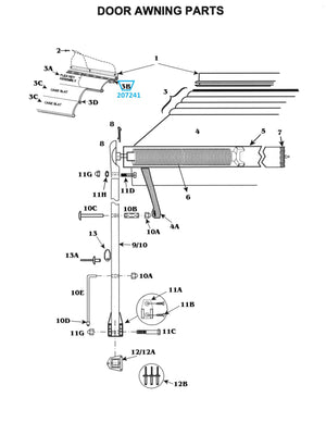 Zip Dee Standard Flex Key Only (with Vinyl Cord), By The Foot - 207241