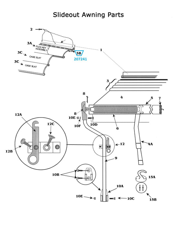 Zip Dee Standard Flex Key Only (with Vinyl Cord), By The Foot - 207241