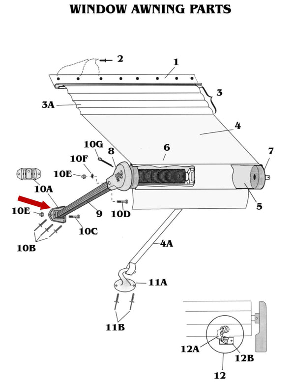 Zip Dee Base Hinge, Triangular - Rib Mount 210050