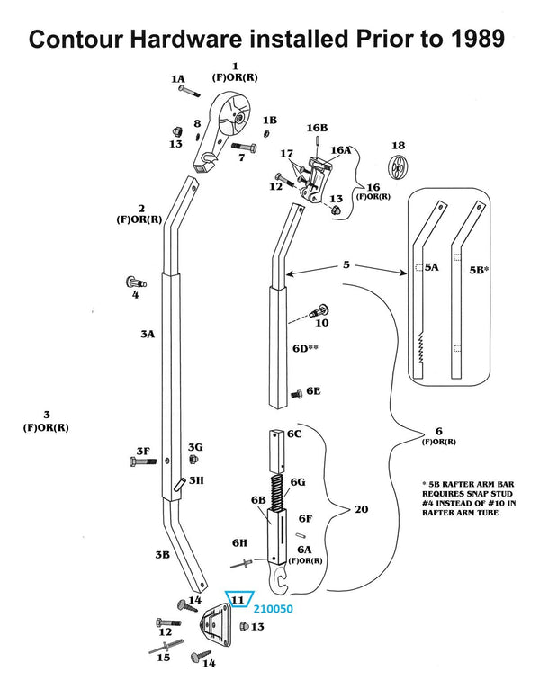 Zip Dee Triangular Base Hinge, Rib Mount - 210050