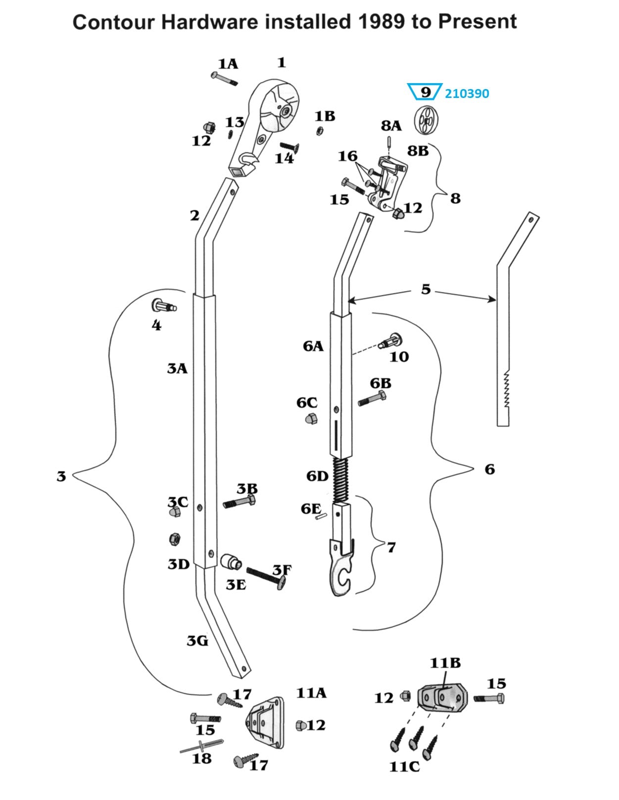 Zip Dee Awning Top Lock Clamp Wheel - 210390