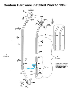 Zip Dee Bright '88 Front Slotted Claw Tube - 21260F-XXX