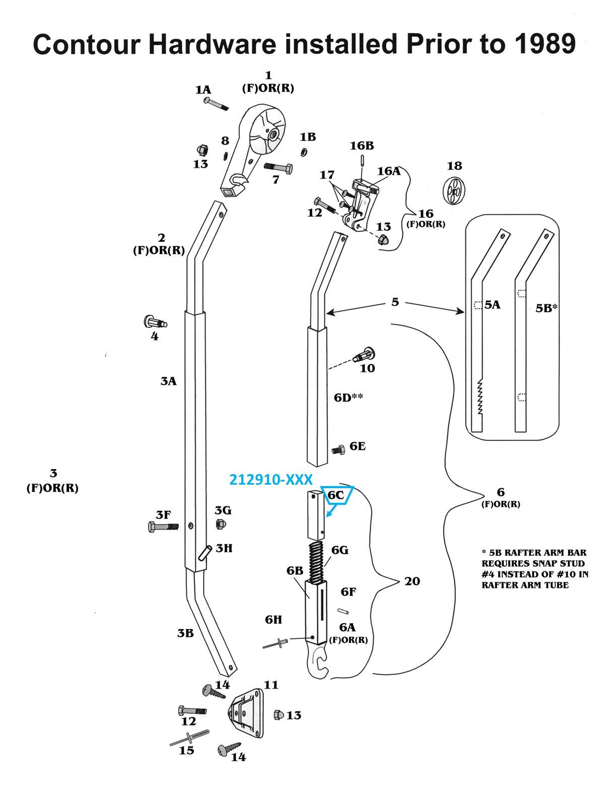 Zip Dee 4-3/4" Bright '88 Stub Bar - 212910-XXX