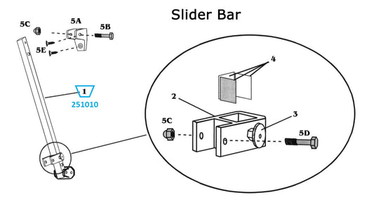 Zip Dee Bright Slide Bar - 251010