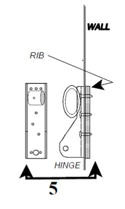 Zip Dee Contour Hinge Only for Relax 12V Electric Contour Awning - 325179