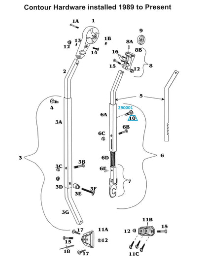 Zip Dee Awning Ratchet Stud Assembly - 290001