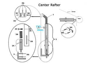 Zip Dee Awning Ratchet Stud Assembly - 290001