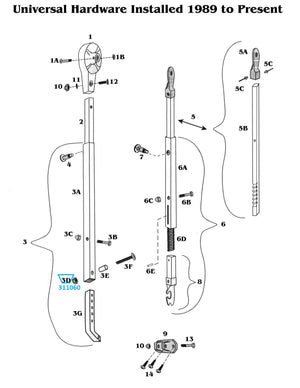 Zip Dee 1/4-20 Stainless Steel Nylock Hex Nut - 311060
