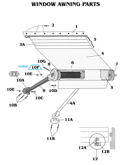 Zip Dee 1/4" Lockwasher for Contour, Universal, or NX Hardware - 312010