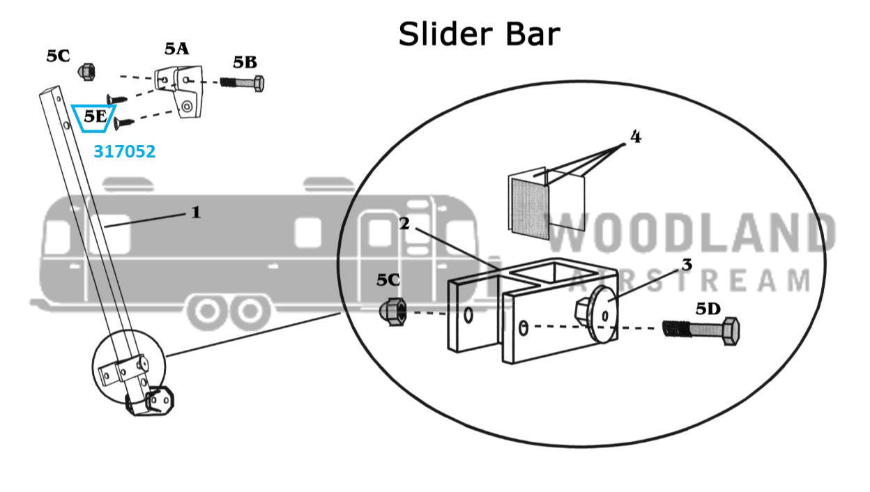 Zip Dee 14 x 1" Stainless Steel Oval Head Sheet Metal Screw for Door Awning, Slideout or Slide Bar - 317052