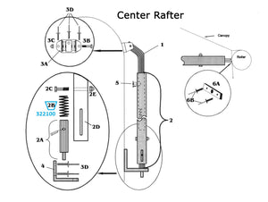 Zip Dee Awning 6-3/4" Compression Spring for Contour Hardware or Center Rafter - 322100