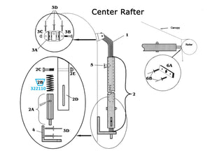 Zip Dee Awning 4-1/4" Compression Spring for Contour, Universal, NX Hardware and Center Rafter - 322110