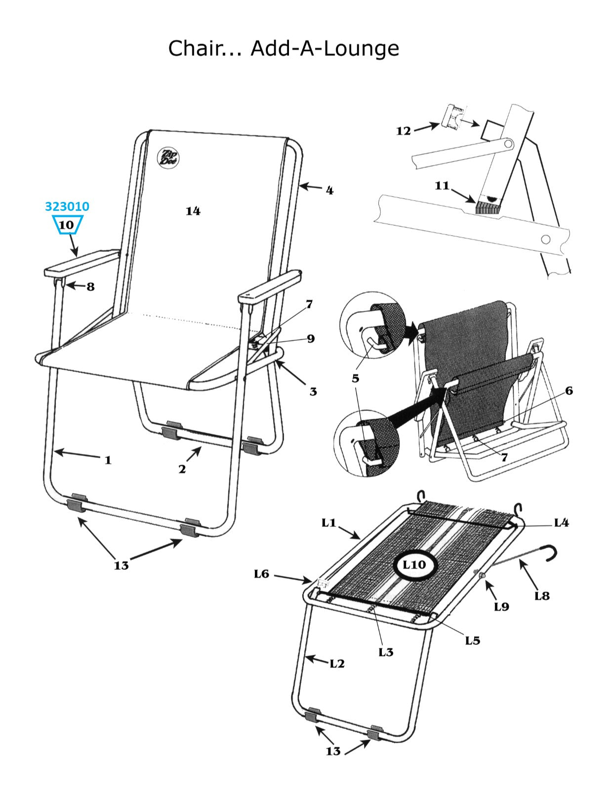 Zip Dee Chair Armrest Ash/Oak without Bracket for Standard or Wide Chair - 323010