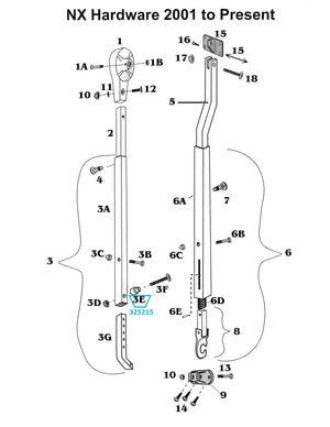 Zip Dee 1/4" Awning Arm Step Spacer - 325215