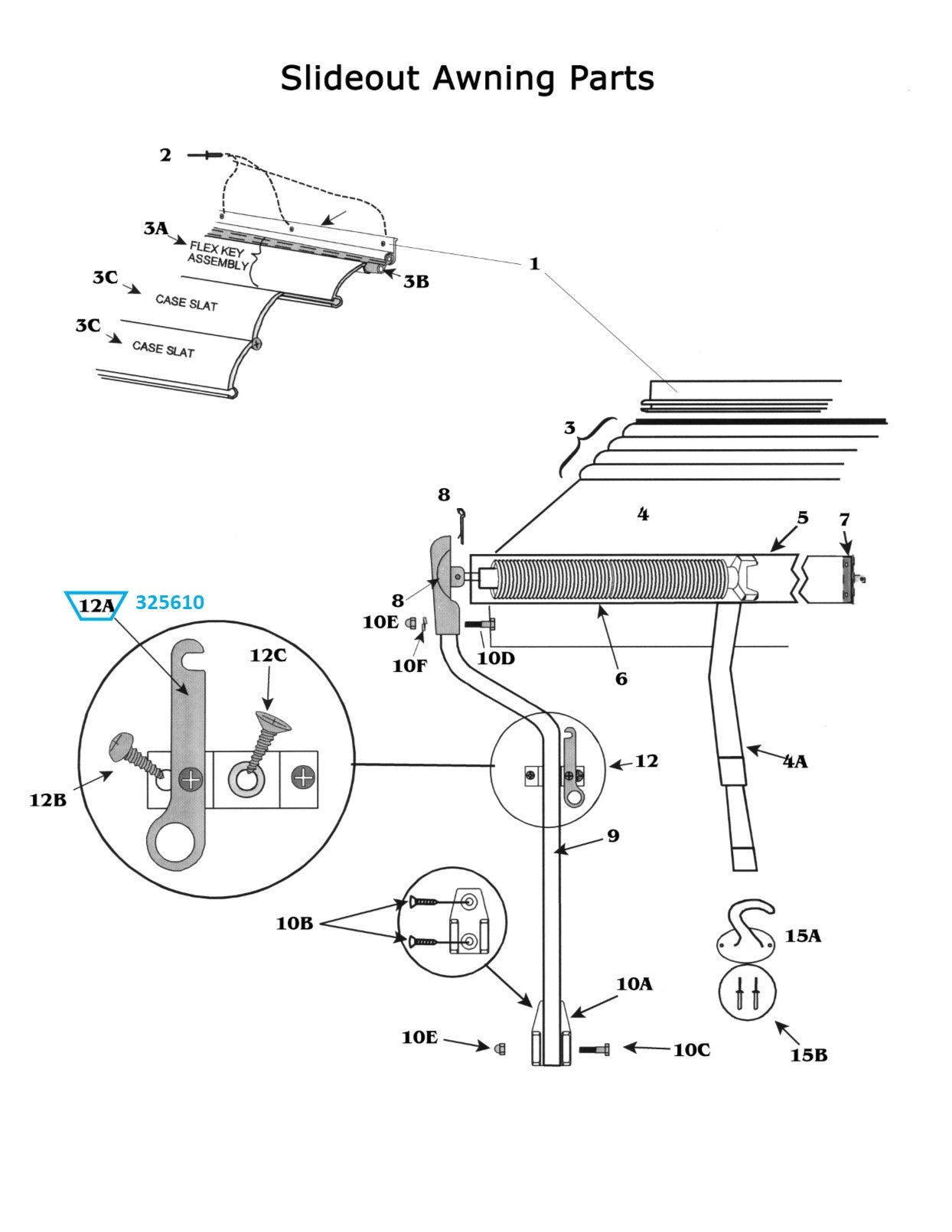 Zip Dee Stainless Steel Slideout Latch -325610