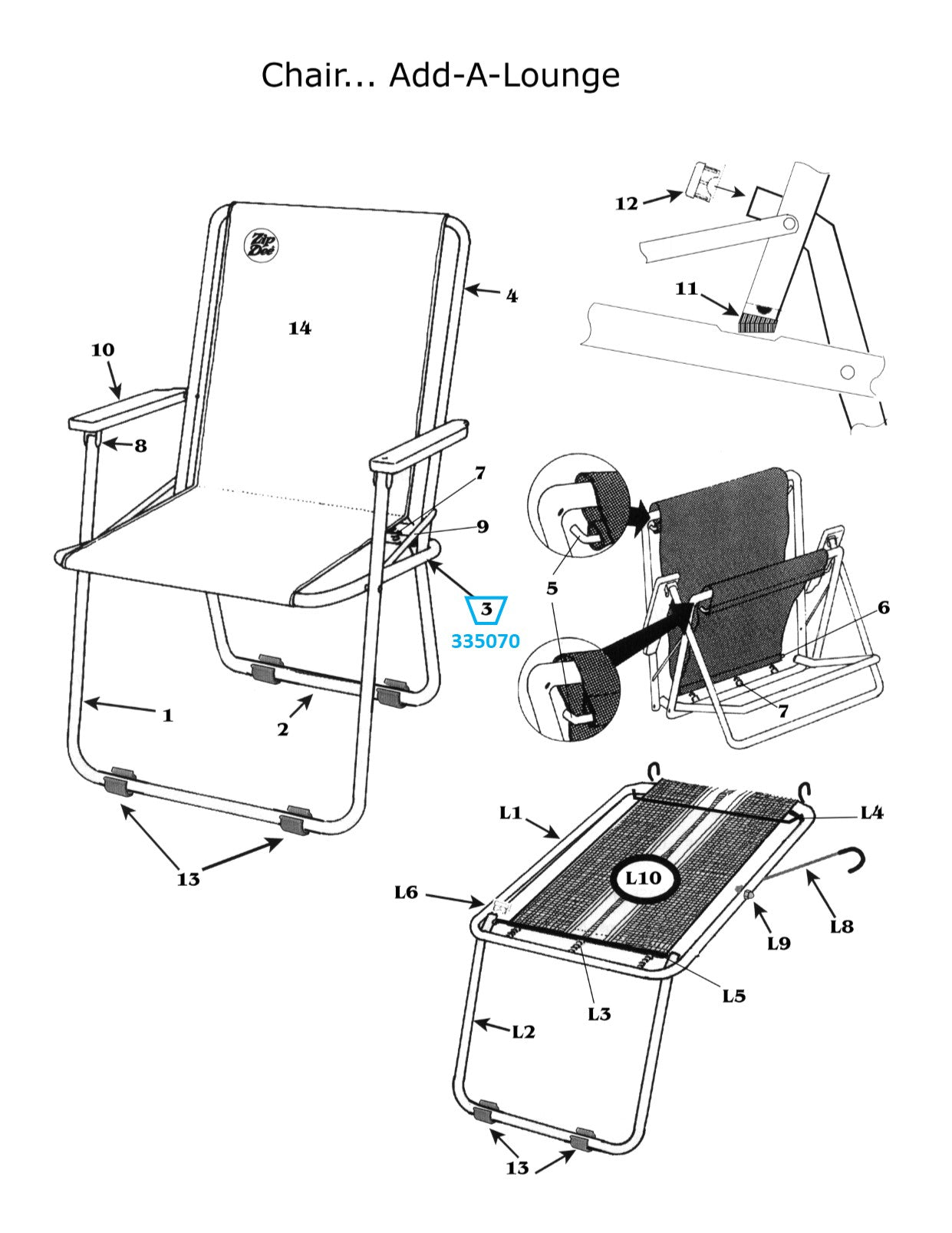 Zip Dee Chair Seat Ring, Standard - 335070