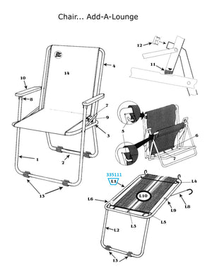 Zip Dee Standard Ring for Standard Size Add-A-Lounge - 335111