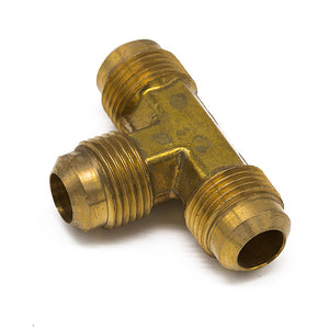 1/2" Flare Tee, Brass