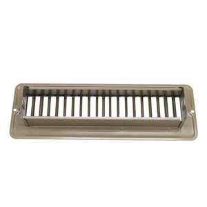 JR Products 02-28935 Undampered Floor Register - 2" x 10", Brown