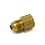 Anderson Metals Brass Tube Fitting, Coupling, 3/8" Flare x 1/2" Female Pipe 